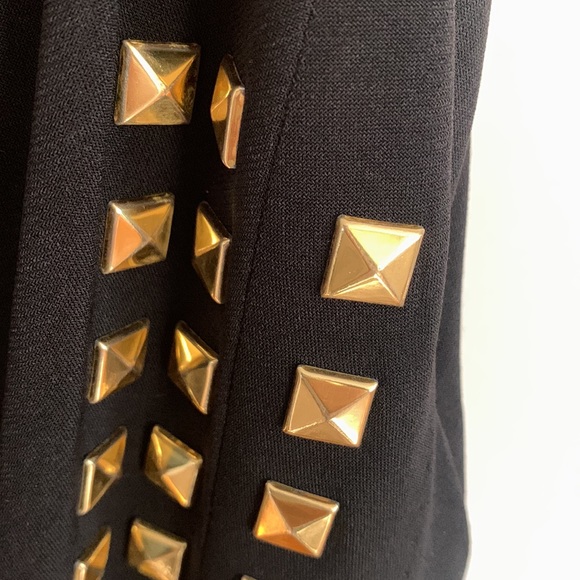 Michael Kors asymmetrical black and gold dress - Picture 2 of 8